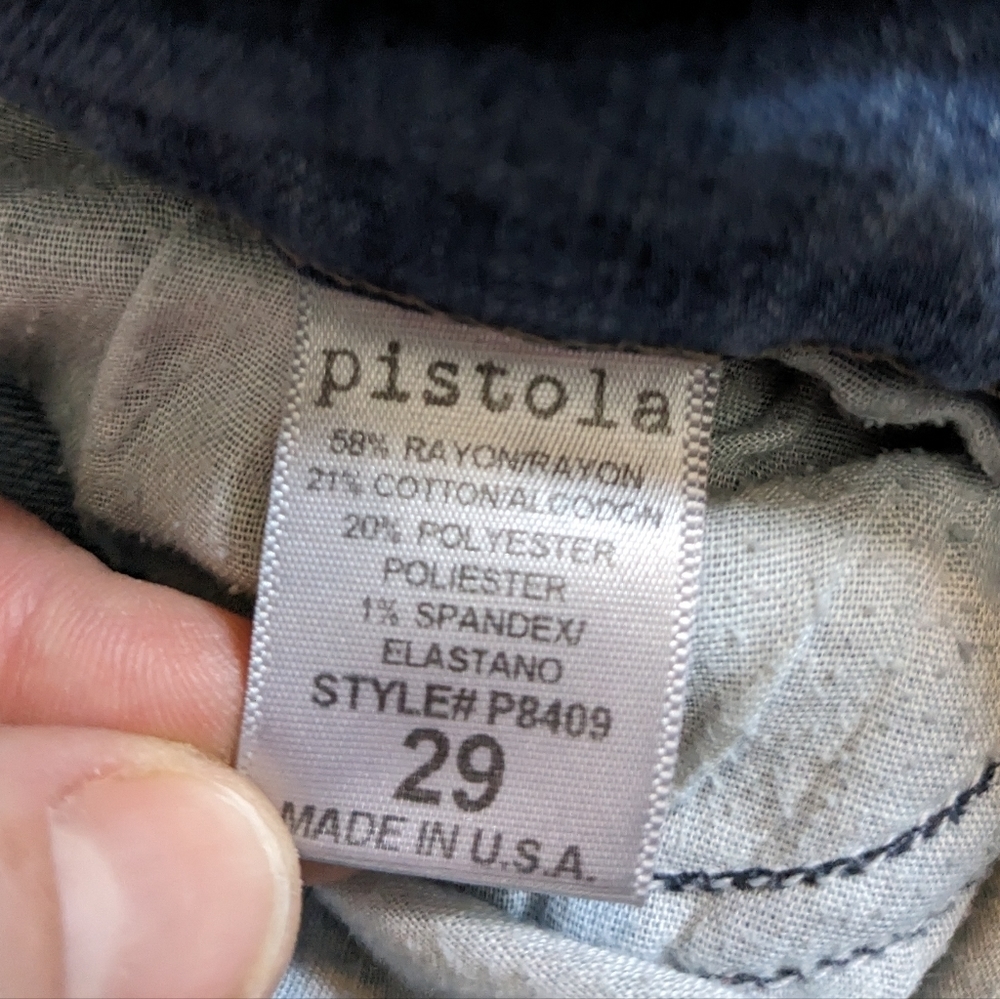 Pistola Mid Rise Skinny Ankle Style #P8409 Size 29 - Picture 7 of 10
